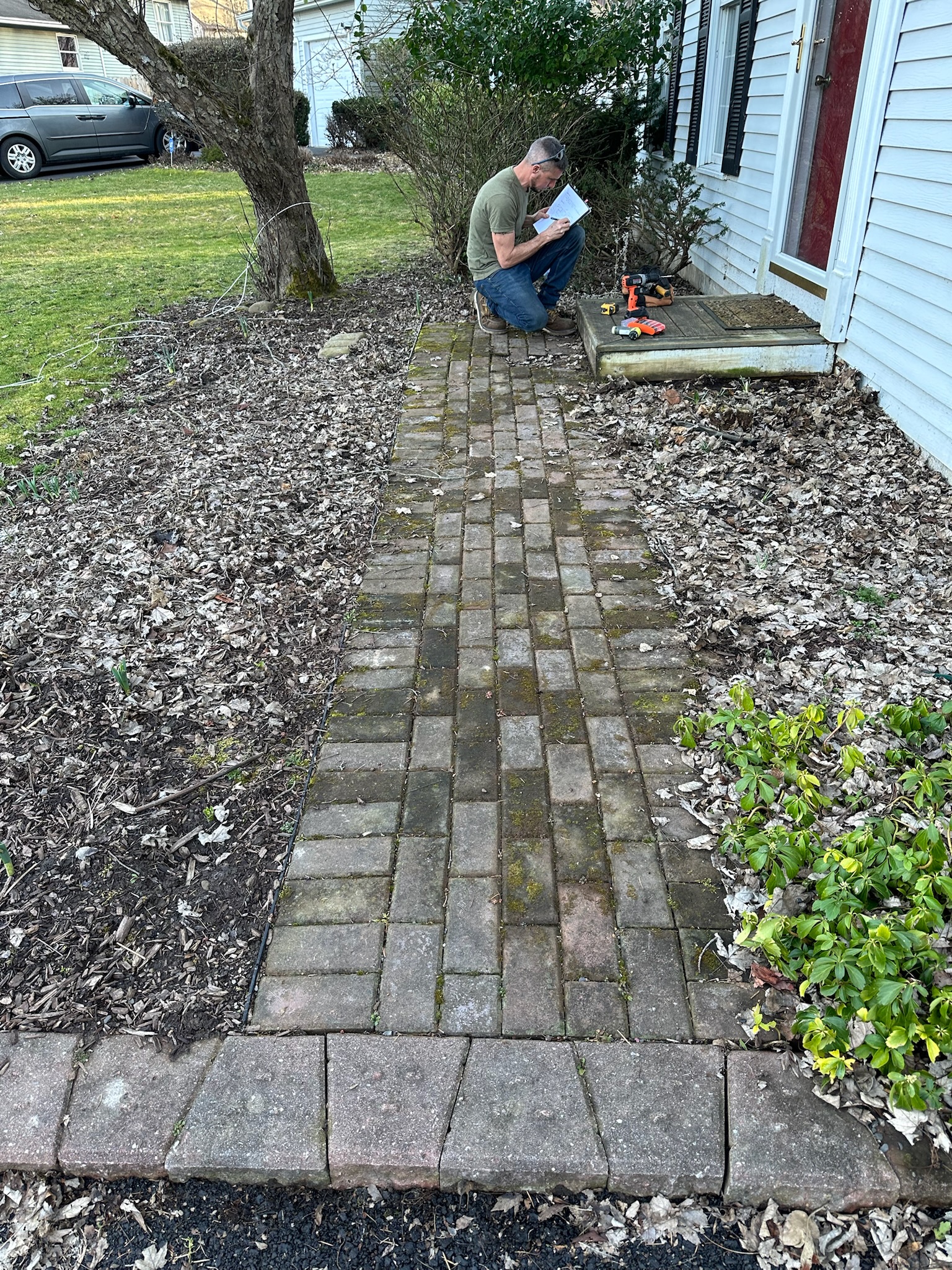 2024 walkway install before photo 2